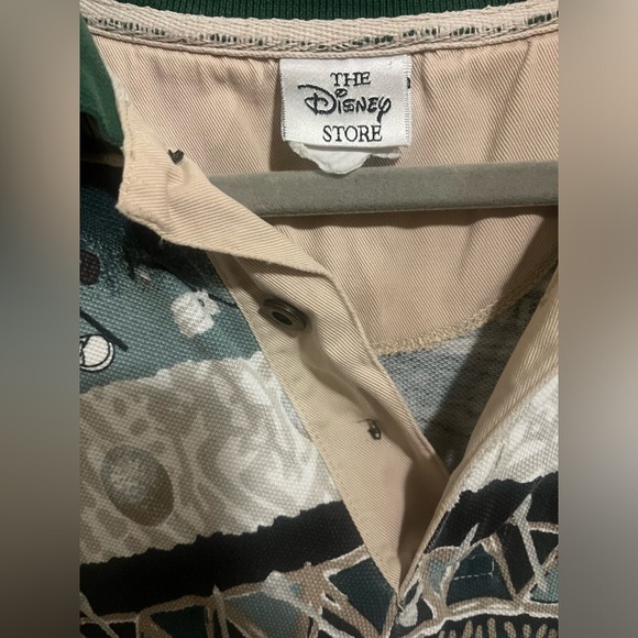 Vintage Disney Store Mickey Mouse Golf Club All Over Print Graphic Shirt Polo XL - Picture 2 of 3